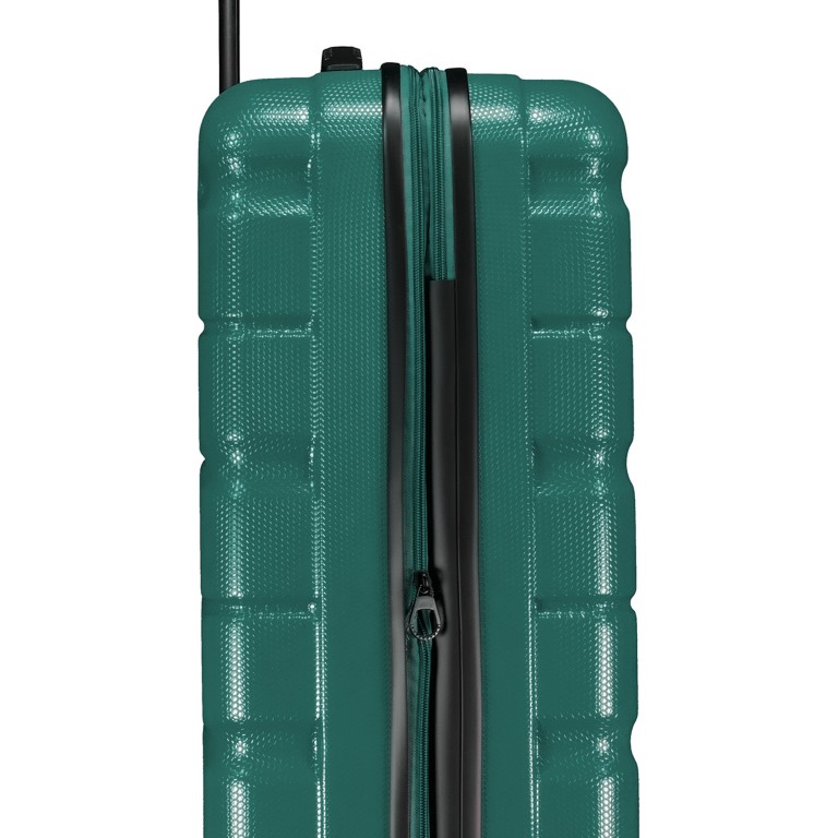 Koffer FLA13 erweiterbar Größe M Transformative Teal, Farbe: blau/petrol, Marke: Flanigan, EAN: 4066727007308, Abmessungen in cm: 44.5x66x28, Bild 8 von 9