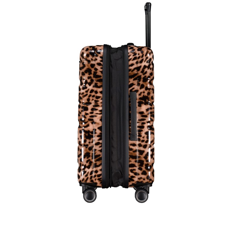 Koffer FLA13 erweiterbar Größe M Leopard, Farbe: braun, Marke: Flanigan, EAN: 4066727007421, Abmessungen in cm: 44.5x66x28, Bild 5 von 10