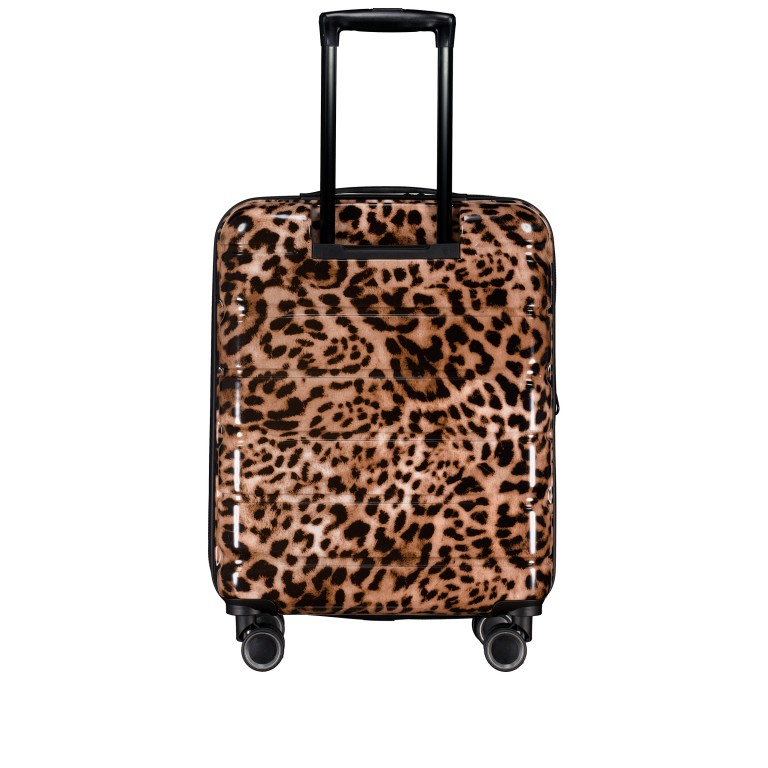 Koffer FLA13 erweiterbar Größe S Leopard, Farbe: braun, Marke: Flanigan, EAN: 4066727007414, Abmessungen in cm: 40x53x22, Bild 6 von 10