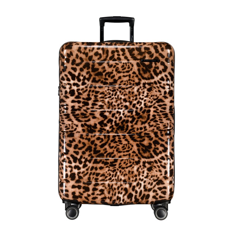 Koffer FLA13 Größe L Leopard, Farbe: braun, Marke: Flanigan, EAN: 4066727007438, Abmessungen in cm: 51x76x31, Bild 1 von 9
