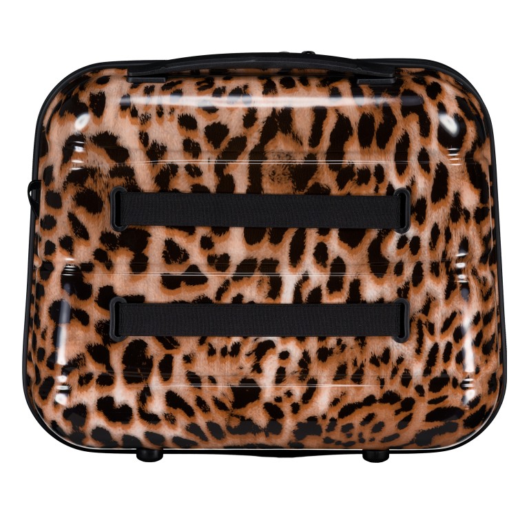 Kosmetikkoffer FLA13 mit Smart Sleeve Leopard, Farbe: braun, Marke: Flanigan, EAN: 4066727007445, Abmessungen in cm: 36x29x19, Bild 3 von 7