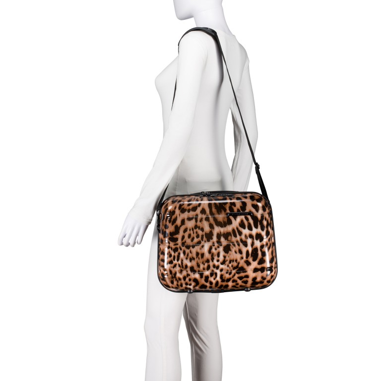 Kosmetikkoffer FLA13 mit Smart Sleeve Leopard, Farbe: braun, Marke: Flanigan, EAN: 4066727007445, Abmessungen in cm: 36x29x19, Bild 4 von 7