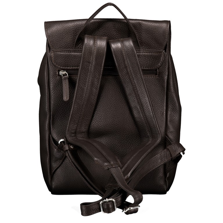 Rucksack Dark Brown, Farbe: braun, Marke: Hausfelder Manufaktur, EAN: 4065646025707, Abmessungen in cm: 22.5x31x9.5, Bild 4 von 7