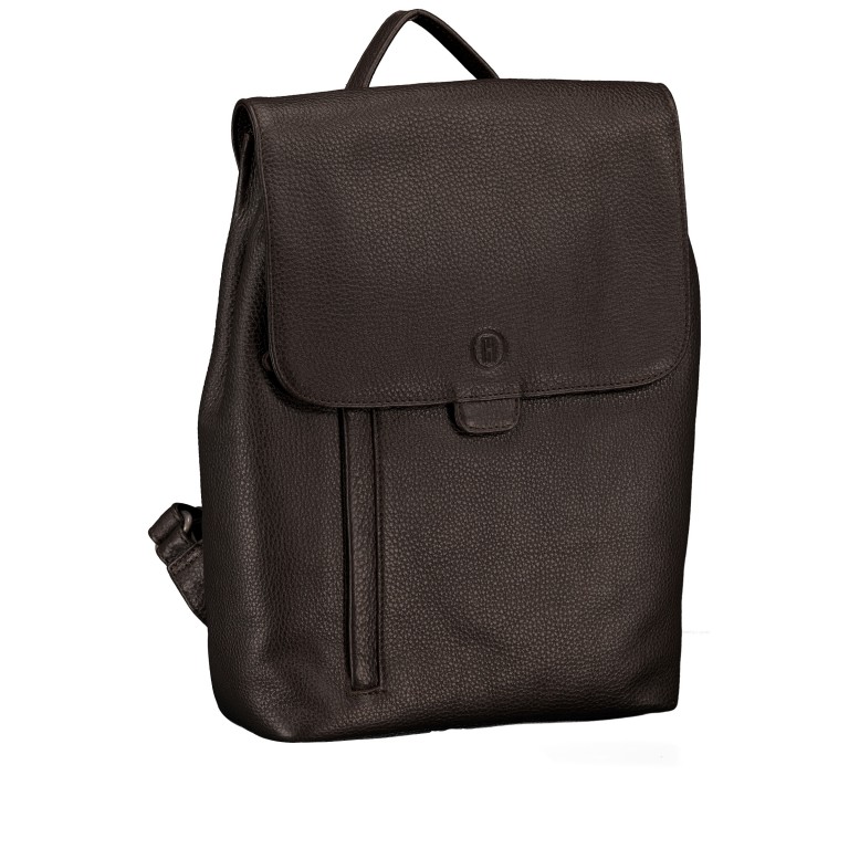 Rucksack Dark Brown, Farbe: braun, Marke: Hausfelder Manufaktur, EAN: 4065646025707, Abmessungen in cm: 22.5x31x9.5, Bild 2 von 7