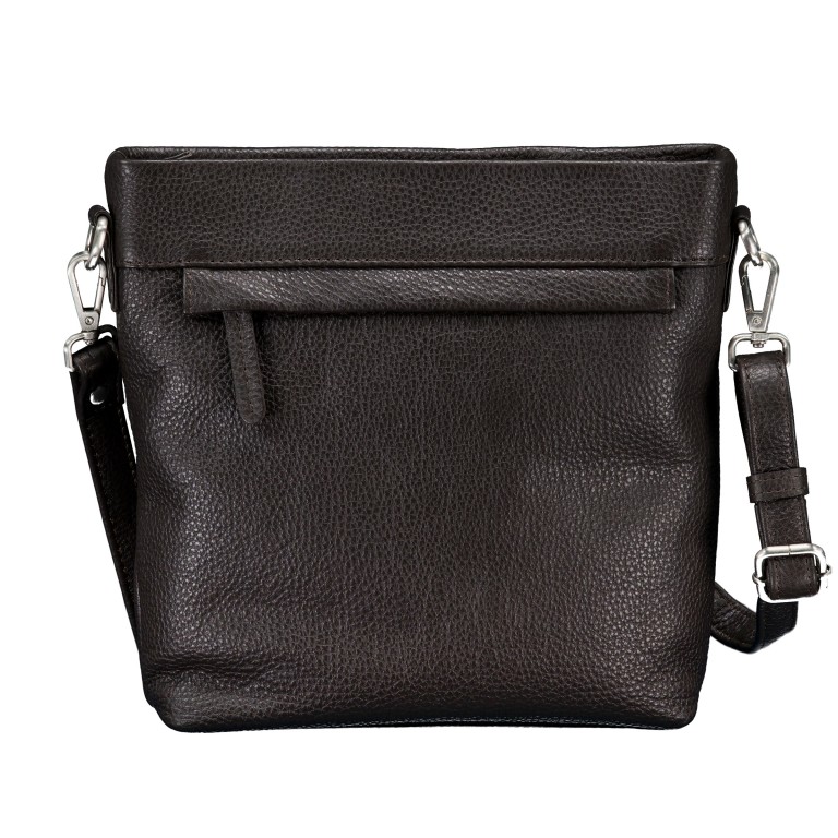 Umhängetasche Dark Brown, Farbe: braun, Marke: Hausfelder Manufaktur, EAN: 4065646025769, Abmessungen in cm: 20x23x6, Bild 3 von 6