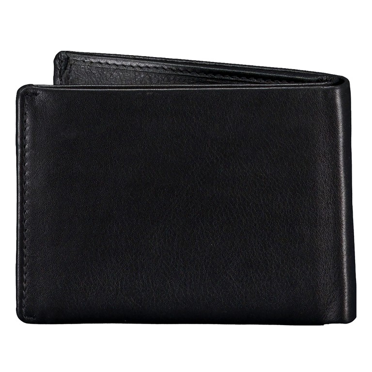 Geldbörse mit RFID-Schutz Black, Farbe: schwarz, Marke: Hausfelder Manufaktur, EAN: 4065646026032, Abmessungen in cm: 11x8.5x2, Bild 3 von 4