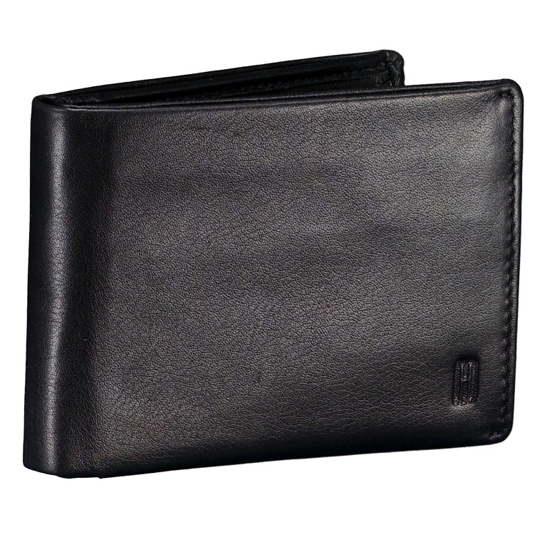 Geldbörse mit RFID-Schutz Black, Farbe: schwarz, Marke: Hausfelder Manufaktur, EAN: 4065646026032, Abmessungen in cm: 11x8.5x2, Bild 2 von 4