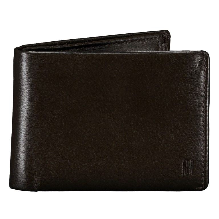 Geldbörse mit RFID-Schutz Dark Brown, Farbe: braun, Marke: Hausfelder Manufaktur, EAN: 4065646026049, Abmessungen in cm: 11x8.5x2, Bild 1 von 4