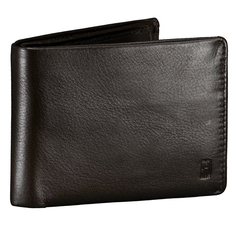 Geldbörse mit RFID-Schutz Dark Brown, Farbe: braun, Marke: Hausfelder Manufaktur, EAN: 4065646026049, Abmessungen in cm: 11x8.5x2, Bild 2 von 4