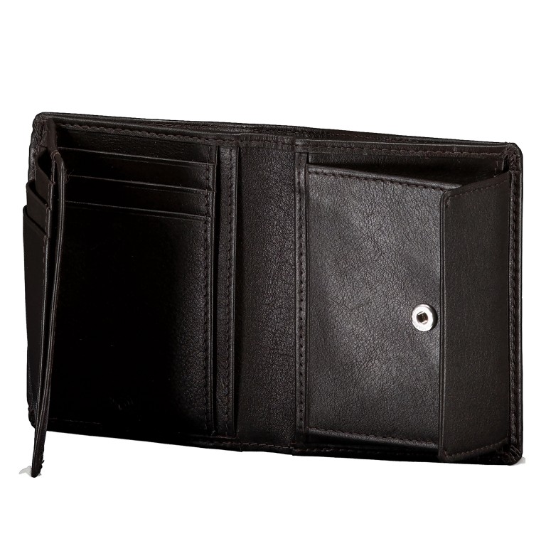 Geldbörse mit RFID-Schutz Dark Brown, Farbe: braun, Marke: Hausfelder Manufaktur, EAN: 4065646026063, Abmessungen in cm: 8.5x11x2, Bild 5 von 5