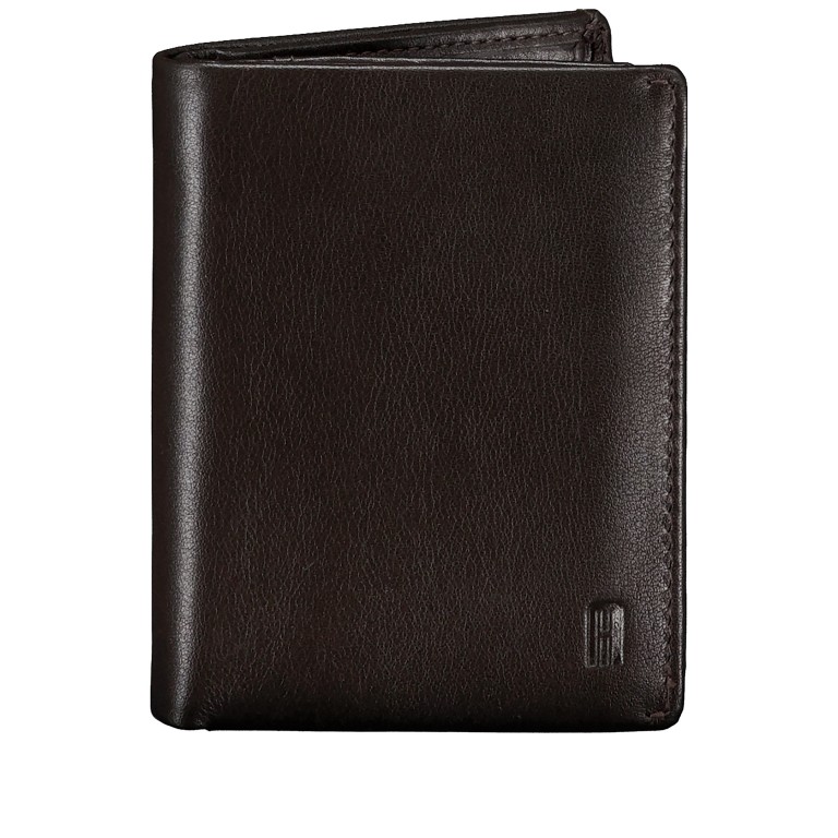 Geldbörse mit RFID-Schutz Dark Brown, Farbe: braun, Marke: Hausfelder Manufaktur, EAN: 4065646026063, Abmessungen in cm: 8.5x11x2, Bild 1 von 5