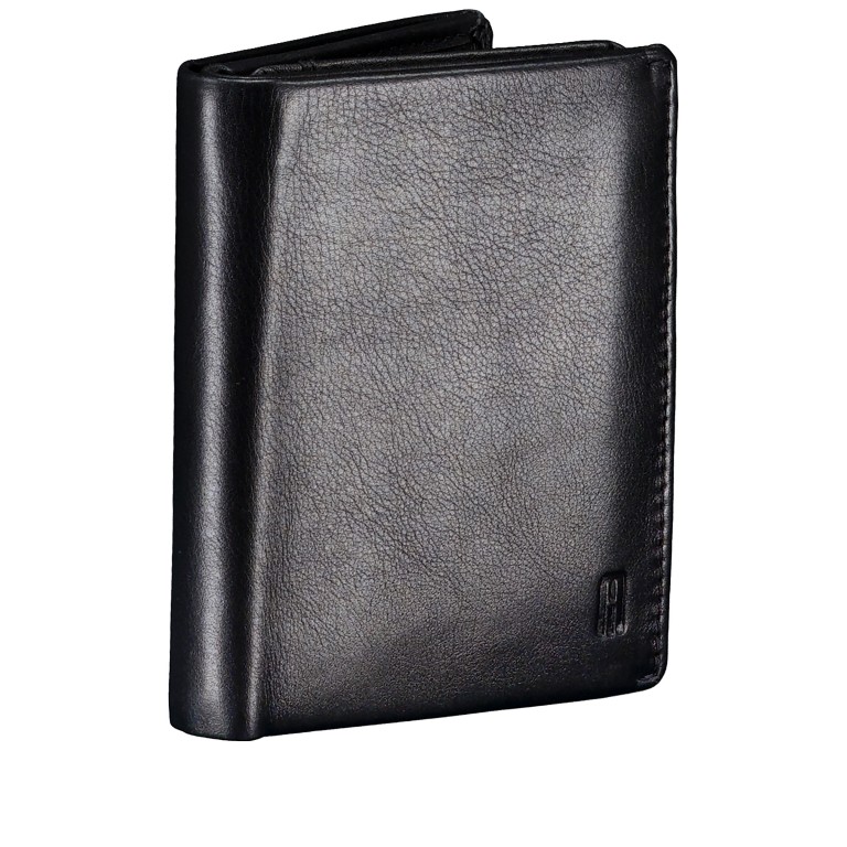 Geldbörse mit RFID-Schutz Black, Farbe: schwarz, Marke: Hausfelder Manufaktur, EAN: 4065646026056, Abmessungen in cm: 8.5x11x1.5, Bild 2 von 5