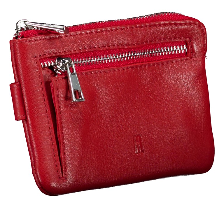 Schlüssel- / Kartenetui Nappa Red, Farbe: rot/weinrot, Marke: Hausfelder Manufaktur, EAN: 4065646026070, Abmessungen in cm: 12.2x8.5x1.5, Bild 2 von 4