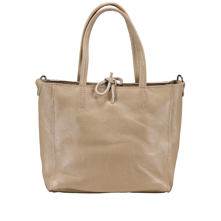 Handtasche Dollaro Light Taupe, Farbe: taupe/khaki, Marke: Hausfelder Manufaktur, EAN: 4065646027527, Abmessungen in cm: 23.5x23x8, Bild 3 von 7