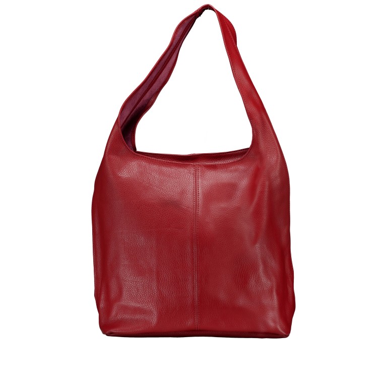 Beuteltasche Dollaro Weinrot, Farbe: rot/weinrot, Marke: Hausfelder Manufaktur, EAN: 4065646027565, Abmessungen in cm: 33.5x32.5x16, Bild 1 von 5