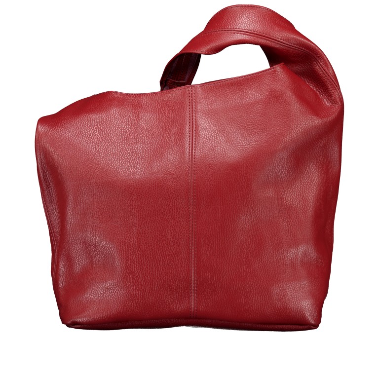 Beuteltasche Dollaro Weinrot, Farbe: rot/weinrot, Marke: Hausfelder Manufaktur, EAN: 4065646027565, Abmessungen in cm: 33.5x32.5x16, Bild 3 von 5