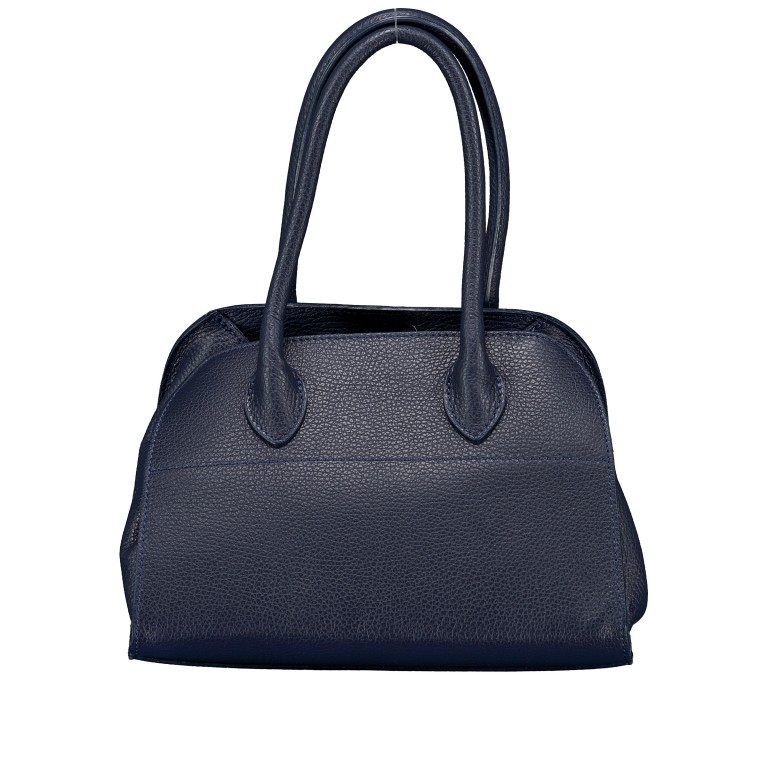 Tasche Dollaro Dunkelblau, Farbe: blau/petrol, Marke: Hausfelder Manufaktur, EAN: 4065646027787, Abmessungen in cm: 26.5x18.5x17, Bild 3 von 7