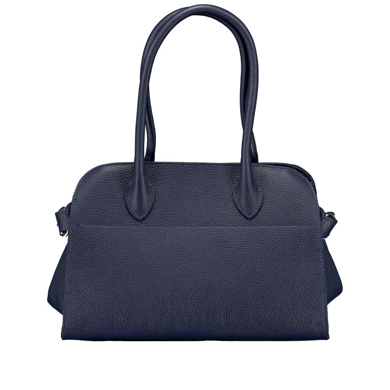 Tasche Dollaro Dunkelblau, Farbe: blau/petrol, Marke: Hausfelder Manufaktur, EAN: 4065646027855, Abmessungen in cm: 32x22x17.5, Bild 3 von 6