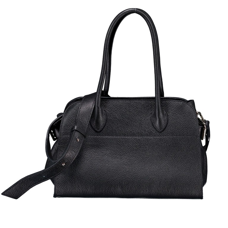 Tasche Dollaro Schwarz, Farbe: schwarz, Marke: Hausfelder Manufaktur, EAN: 4065646027862, Abmessungen in cm: 32x22x17.5, Bild 1 von 6