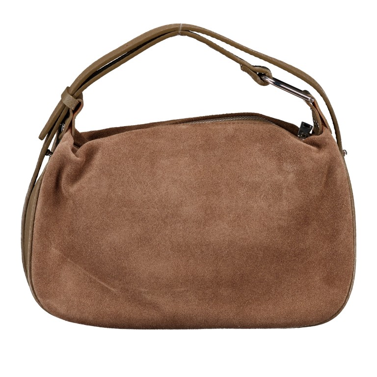 Umhängetasche Velours Taupe, Farbe: taupe/khaki, Marke: Hausfelder Manufaktur, EAN: 4065646027992, Abmessungen in cm: 28x17x9.5, Bild 3 von 7