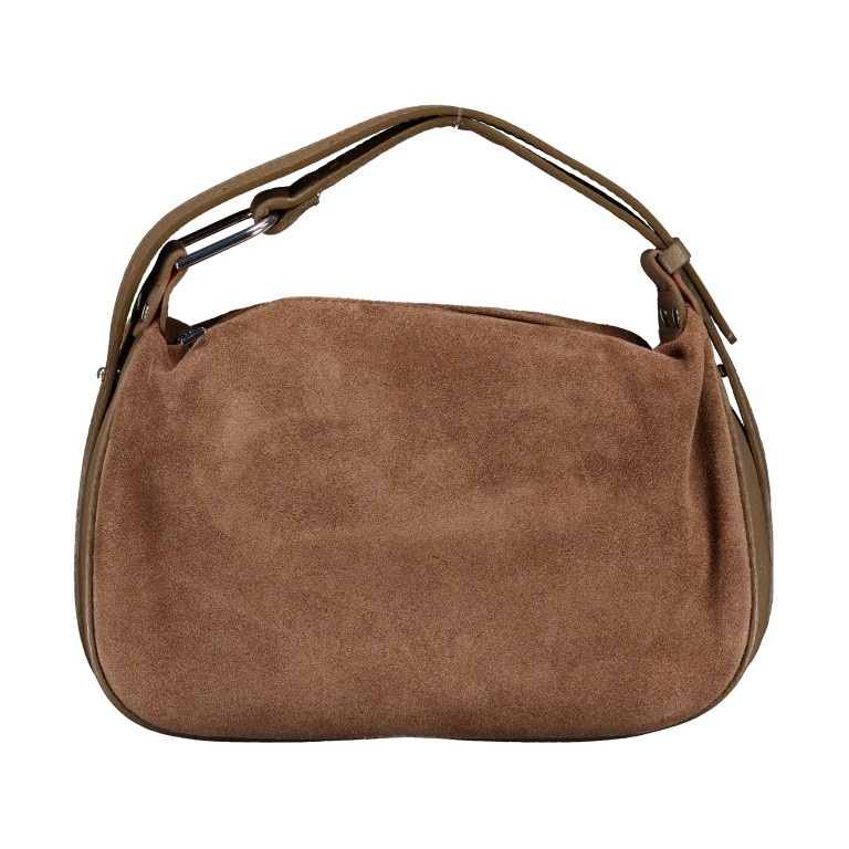 Umhängetasche Velours Taupe, Farbe: taupe/khaki, Marke: Hausfelder Manufaktur, EAN: 4065646027992, Abmessungen in cm: 28x17x9.5, Bild 1 von 7