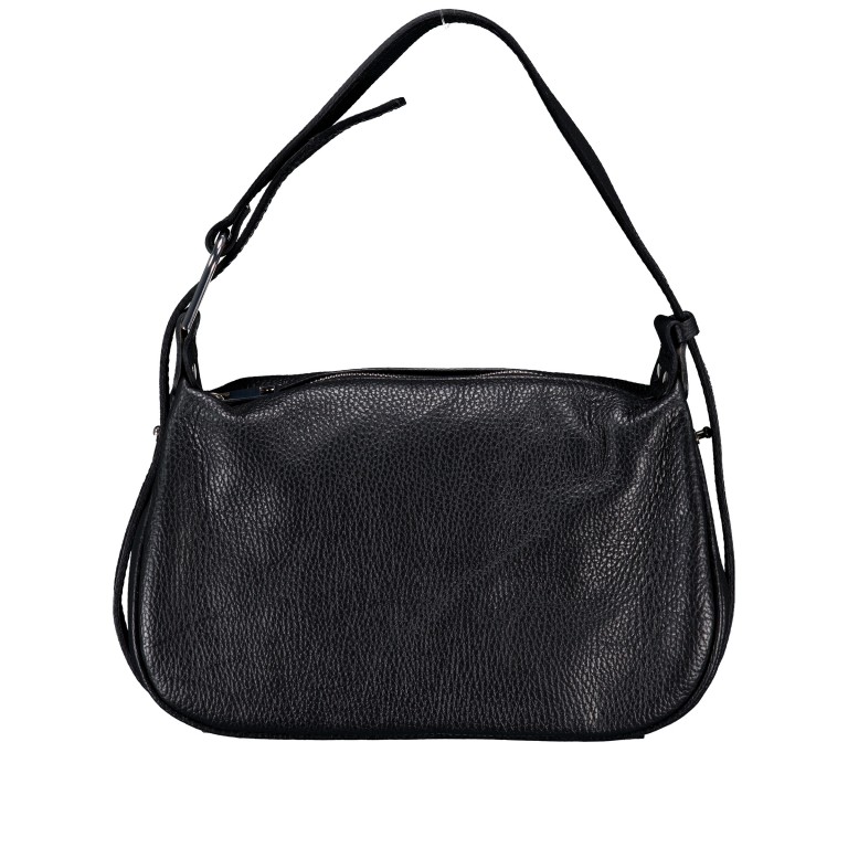 Umhängetasche Dollaro Schwarz, Farbe: schwarz, Marke: Hausfelder Manufaktur, EAN: 4065646028012, Abmessungen in cm: 28x17x9.5, Bild 1 von 6