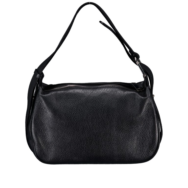 Umhängetasche Dollaro Schwarz, Farbe: schwarz, Marke: Hausfelder Manufaktur, EAN: 4065646028012, Abmessungen in cm: 28x17x9.5, Bild 3 von 6