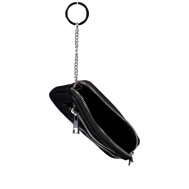 Schlüsseletui Nappa Black, Farbe: schwarz, Marke: Hausfelder Manufaktur, EAN: 4065646026087, Abmessungen in cm: 12x8x1.5, Bild 4 von 4