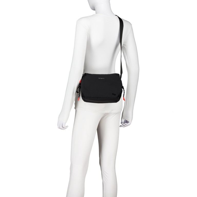 Umhängetasche String Kosho Black, Farbe: schwarz, Marke: Hedgren, EAN: 5413507234949, Abmessungen in cm: 22x18.5x9.5, Bild 6 von 9