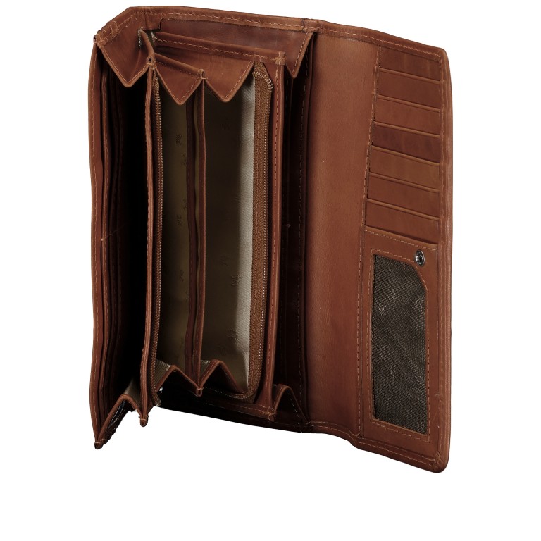 Geldbörse Oil pull up mit RFID-Schutz Cognac, Farbe: cognac, Marke: Hausfelder Manufaktur, EAN: 4065646026117, Abmessungen in cm: 19x10.5x2.5, Bild 5 von 5