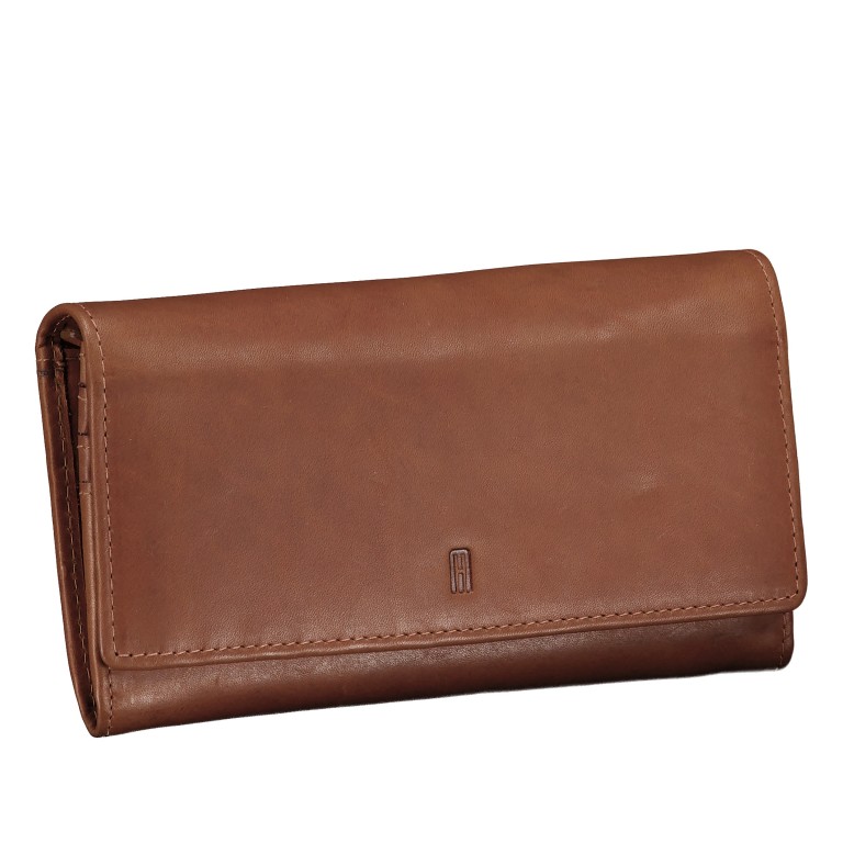 Geldbörse Oil pull up mit RFID-Schutz Cognac, Farbe: cognac, Marke: Hausfelder Manufaktur, EAN: 4065646026117, Abmessungen in cm: 19x10.5x2.5, Bild 2 von 5