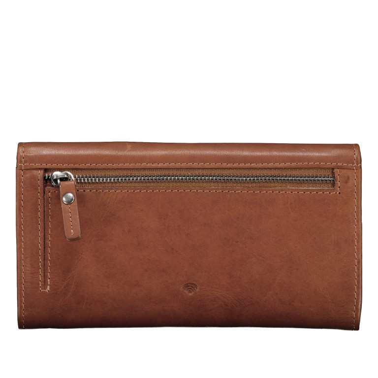 Geldbörse Oil pull up mit RFID-Schutz Cognac, Farbe: cognac, Marke: Hausfelder Manufaktur, EAN: 4065646026117, Abmessungen in cm: 19x10.5x2.5, Bild 3 von 5