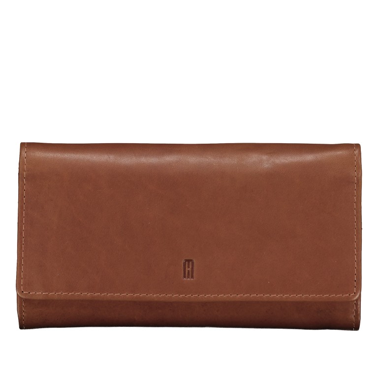 Geldbörse Oil pull up mit RFID-Schutz Cognac, Farbe: cognac, Marke: Hausfelder Manufaktur, EAN: 4065646026117, Abmessungen in cm: 19x10.5x2.5, Bild 1 von 5