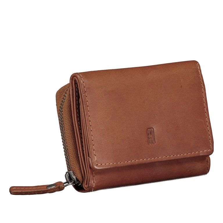 Geldbörse Oil pull up mit RFID-Schutz Cognac, Farbe: cognac, Marke: Hausfelder Manufaktur, EAN: 4065646026308, Abmessungen in cm: 8x11x2.5, Bild 2 von 5