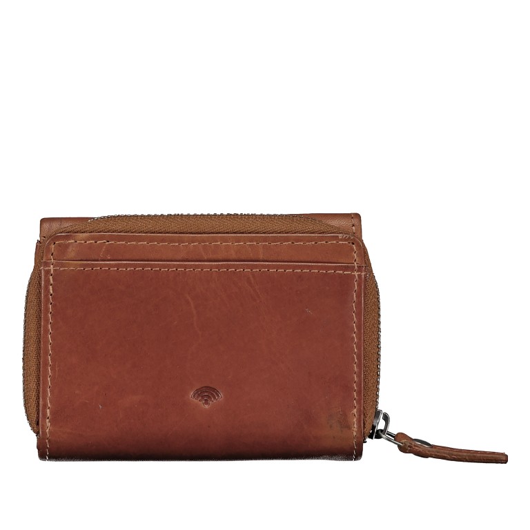 Geldbörse Oil pull up mit RFID-Schutz Cognac, Farbe: cognac, Marke: Hausfelder Manufaktur, EAN: 4065646026308, Abmessungen in cm: 8x11x2.5, Bild 3 von 5