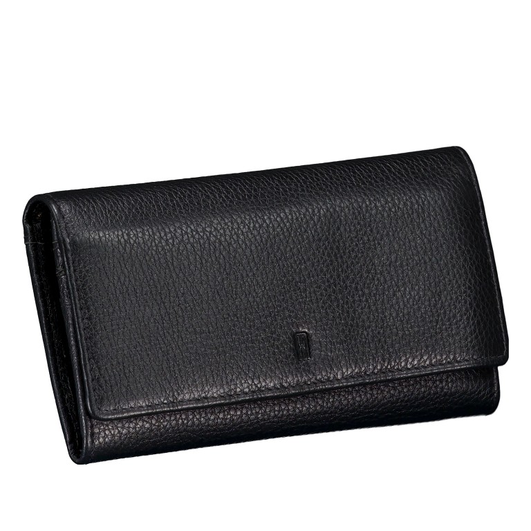 Geldbörse mit RFID-Schutz Black, Farbe: schwarz, Marke: Hausfelder Manufaktur, EAN: 4065646026148, Abmessungen in cm: 19x10.5x2.5, Bild 2 von 4