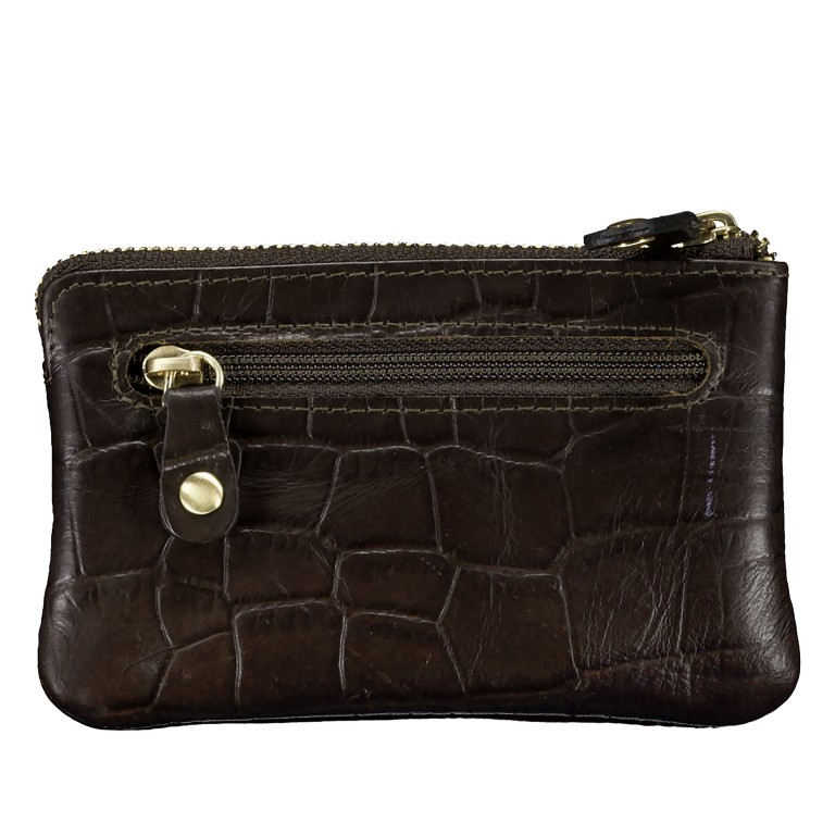 Schlüsselanhänger Kroko Dark Brown, Farbe: braun, Marke: Hausfelder Manufaktur, EAN: 4065646026261, Abmessungen in cm: 12x8x1.5, Bild 3 von 4