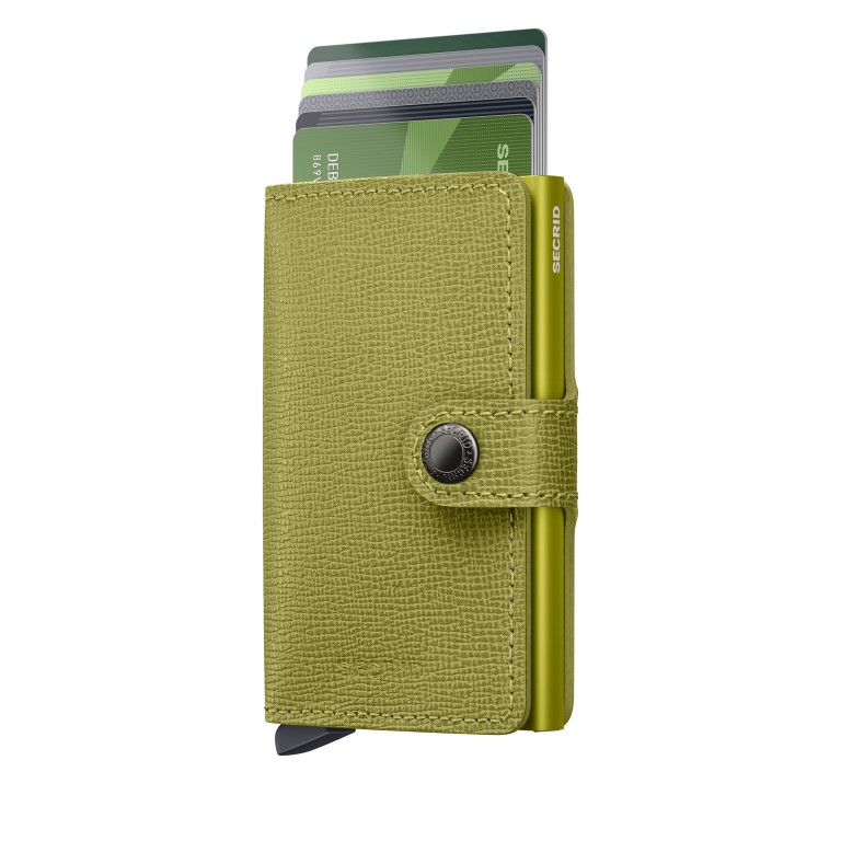 Geldbörse Miniwallet Crisple Lime, Farbe: grün/oliv, Marke: Secrid, EAN: 8721077501024, Abmessungen in cm: 6.8x10.2x1.6, Bild 5 von 5