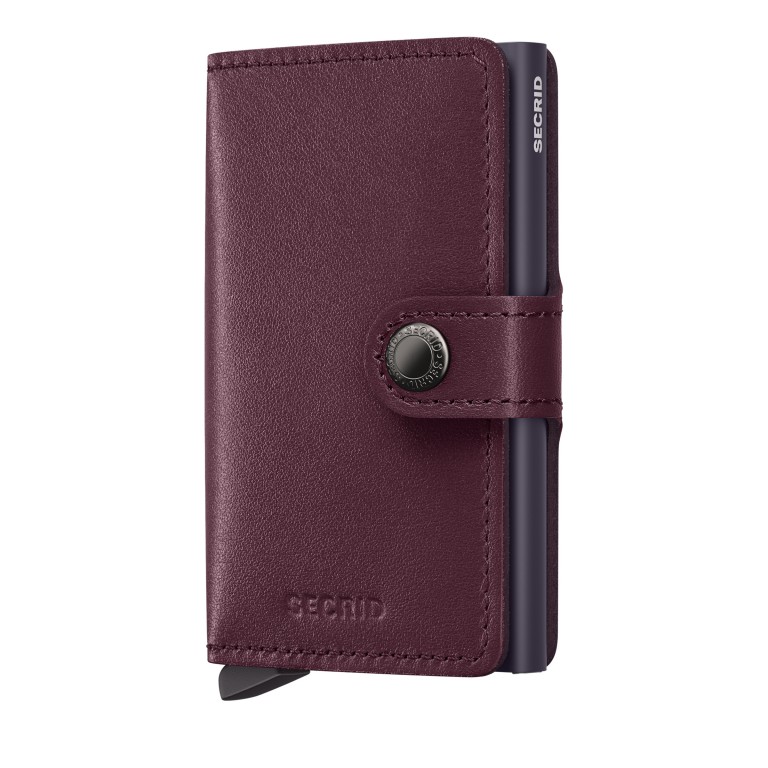 Geldbörse Miniwallet Original mit RFID-Schutz Cranberry, Farbe: rot/weinrot, Marke: Secrid, EAN: 8721077501062, Abmessungen in cm: 6.8x10.2x2.1, Bild 1 von 5