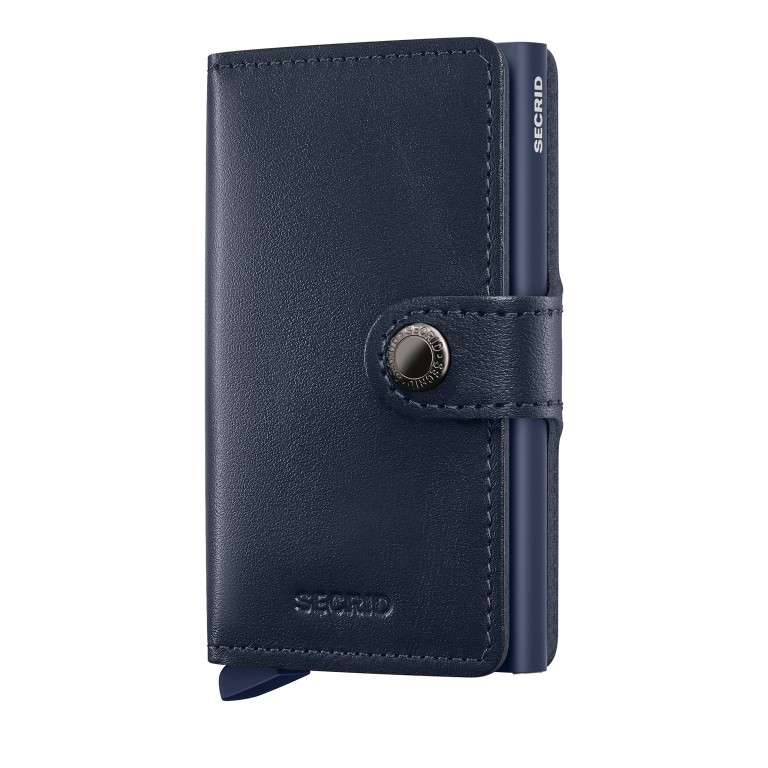 Geldbörse Miniwallet Original mit RFID-Schutz Navy, Farbe: blau/petrol, Marke: Secrid, EAN: 8721077500881, Abmessungen in cm: 6.8x10.2x2.1, Bild 1 von 5