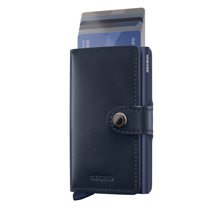 Geldbörse Miniwallet Original mit RFID-Schutz Navy, Farbe: blau/petrol, Marke: Secrid, EAN: 8721077500881, Abmessungen in cm: 6.8x10.2x2.1, Bild 5 von 5