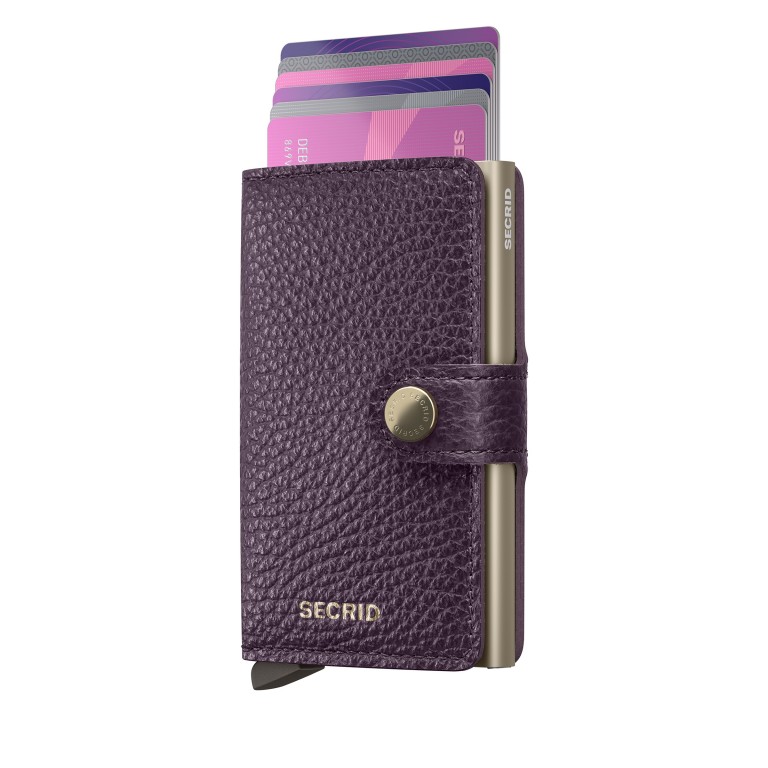 Geldbörse Miniwallet Pebble mit RFID-Schutz Grape, Farbe: flieder/lila, Marke: Secrid, EAN: 8721077501000, Abmessungen in cm: 6.5x10.2x2.1, Bild 5 von 5