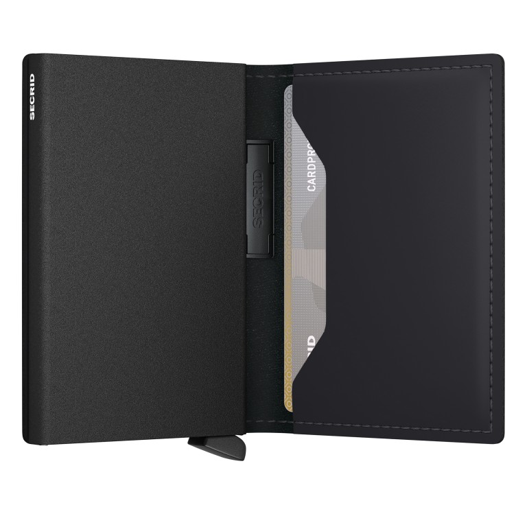 Geldbörse Bandwallet Matte Black Black, Farbe: schwarz, Marke: Secrid, EAN: 8721077500942, Abmessungen in cm: 6.8x10.3x1.9, Bild 3 von 5