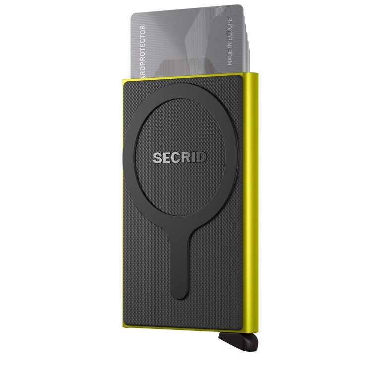 Kartenetui Cardprotector für MagSafe Lime, Farbe: grün/oliv, Marke: Secrid, EAN: 8721077501406, Abmessungen in cm: 6.3x10.2x1.05, Bild 1 von 3