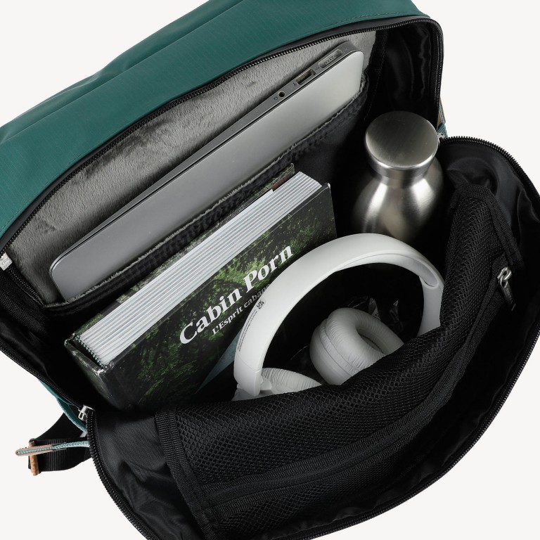 Rucksack Commuter mit Laptopfach 13 Zoll Grün, Farbe: grün/oliv, Marke: Faguo, EAN: 3666868053762, Abmessungen in cm: 27.5x43x11, Bild 7 von 8