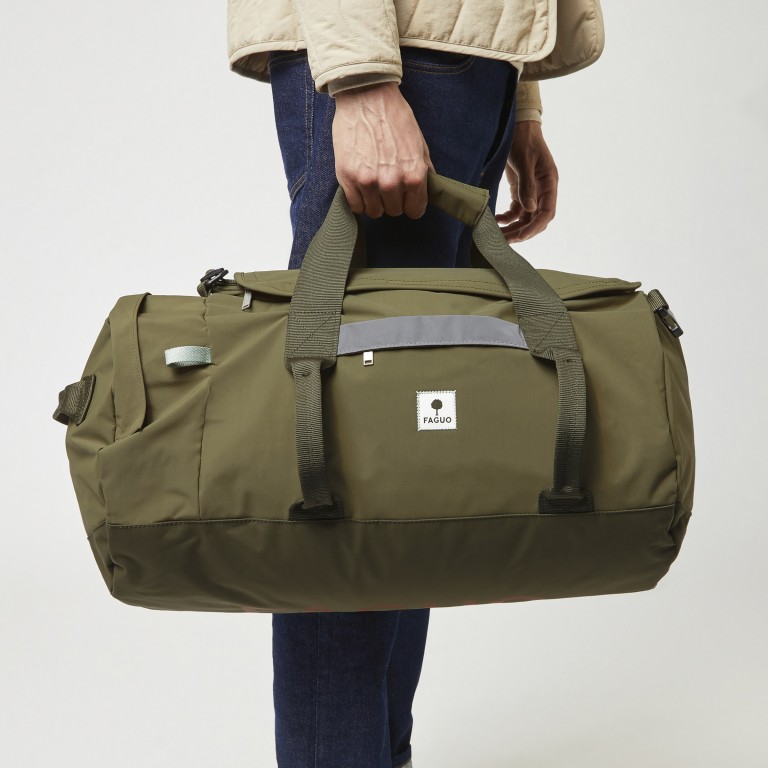 Reisetasche / Rucksack Big Duffle Oliv, Farbe: grün/oliv, Marke: Faguo, EAN: 3666868053809, Abmessungen in cm: 55x32x32, Bild 5 von 8