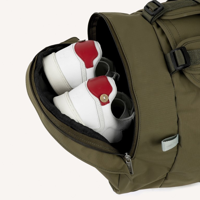 Reisetasche / Rucksack Big Duffle Oliv, Farbe: grün/oliv, Marke: Faguo, EAN: 3666868053809, Abmessungen in cm: 55x32x32, Bild 7 von 8