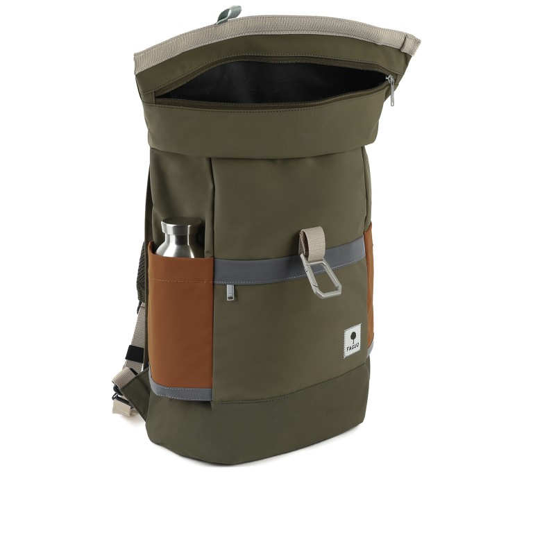 Rucksack Cycling mit Laptopfach 15 Zoll Khaki, Farbe: taupe/khaki, Marke: Faguo, EAN: 3666868053731, Abmessungen in cm: 28x46x12.5, Bild 2 von 6