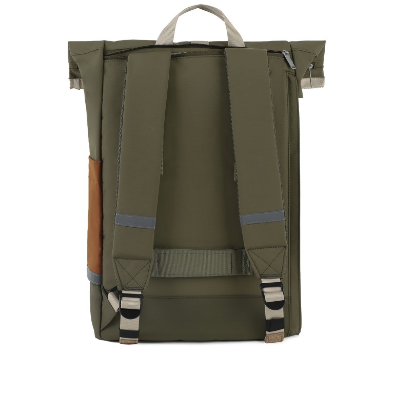 Rucksack Cycling mit Laptopfach 15 Zoll Khaki, Farbe: taupe/khaki, Marke: Faguo, EAN: 3666868053731, Abmessungen in cm: 28x46x12.5, Bild 3 von 6
