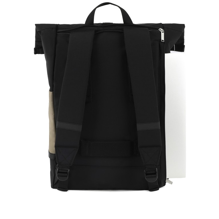 Rucksack Cycling mit Laptopfach 15 Zoll Schwarz, Farbe: schwarz, Marke: Faguo, EAN: 3666868053748, Abmessungen in cm: 28x46x12.5, Bild 3 von 6